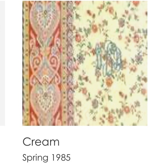 Vintage VERA BRADLEY Cream 1985 Large Duffle Bag Pink Floral Cottage Quilted - Picture 14 of 14